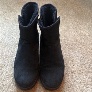 UGG Black Suede Winter Boots